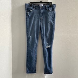 Paige Womens Distressed‎ Hoxton Ankle Peg Jeans Size 32